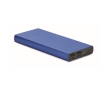 External aluminium charger with fast charge tech, 10,000 mAh colour royal blue