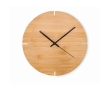 Classic-look bamboo wall clock colour wood