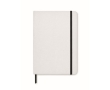 Notebook with cover, recycled cardboard and stone paper, A5 colour white