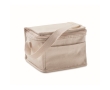 Cotton cooler bag, aluminium insulated, 3L capacity, 280 g/m2 colour beige