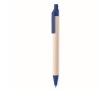 Eco blue-ink pen, made of recycled milk cartons colour blue
