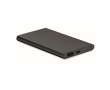 Robust external battery, aluminium, elegant colours, 4,000 mAh colour black