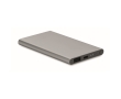 Robust external battery, aluminium, elegant colours, 4,000 mAh colour titanium