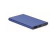 Robust external battery, aluminium, elegant colours, 4,000 mAh colour royal blue
