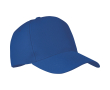 5-panel RPET polyester baseball cap, size 7 1/4, 210 g/m2 colour royal blue