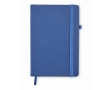 Notebook with recycled PU cover, lined pages, A5 colour blue