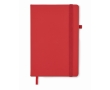 Notebook with recycled PU cover, lined pages, A5 colour red
