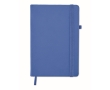 Notebook with recycled PU cover, lined pages, A5 colour royal blue