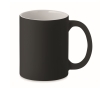 Classic matte ceramic coffee mug for events, 300 ml colour black