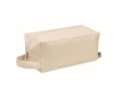Sustainable toiletry bag made of organic canvas, 220 g/m2 colour beige