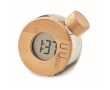 Bamboo case clock that works without a battery colour transparent grey