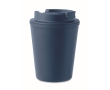 Recycled plastic thermal mug with spout, 300 ml colour blue