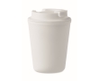 Recycled plastic thermal mug with spout, 300 ml colour white