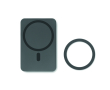 Magnetic power bank with wireless smartphone charger colour dark grey