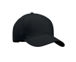 Baseball cap made of thick cotton twill, size 7 1/4, 260 g/m2 colour black