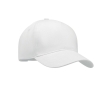 Baseball cap made of thick cotton twill, size 7 1/4, 260 g/m2 colour white