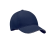Heavyweight two-tone cotton twill baseball cap, 260 g/m2 colour navy-blue