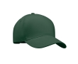 Baseball cap made of thick cotton twill, size 7 1/4, 260 g/m2 colour dark green