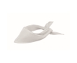 Triangular bandana made of polycotton for promotional events colour white