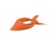 Triangular bandana made of polycotton for promotional events colour orange