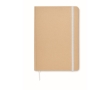 Notebook with cardboard cover and recycled paper, A5 colour white