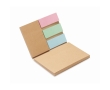 Sticky notes with recycled paper covers colour beige