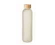 Glass bottle suitable for sublimation with bamboo lid, 650ml colour transparent white