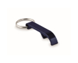 Bottle opener keyring made from recycled aluminium colour navy-blue