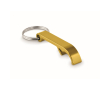 Bottle opener keyring made from recycled aluminium colour gold