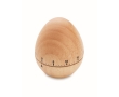 Original egg-shaped wooden kitchen clock colour wood