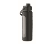 Glass bottle with silicone cover and lid with handle, 750 ml colour black