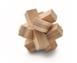 Star shaped bamboo puzzle for children colour wood