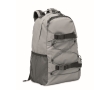 Padded reflective polyester backpack, 15\" colour matt silver