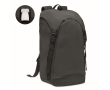 Reflective and water-repellent backpack made from polyester colour black