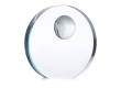 Glass ball trophy award for promotional use colour transparent