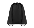 Drawstring bag in cool colours, made of 190T polyester colour black