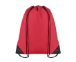 Drawstring bag in cool colours, made of 190T polyester colour red