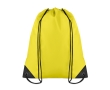 Drawstring bag in cool colours, made of 190T polyester colour yellow