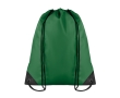 Drawstring bag in cool colours, made of 190T polyester colour green