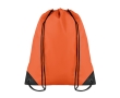 Drawstring bag in cool colours, made of 190T polyester colour orange