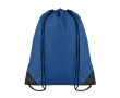 Drawstring bag in cool colours, made of 190T polyester colour royal blue