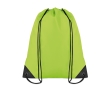 Drawstring bag in cool colours, made of 190T polyester colour lime