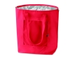 Foldable cooler bag with aluminimum interior for summer events colour red