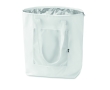 Foldable cooler bag with aluminimum interior for summer events colour white