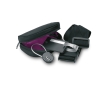 Travel set with luggage tag, luggage belt and lock colour black