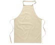 Cooking apron made from 100% cotton, 180 g/m2 colour beige