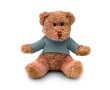 Teddy bear with hooded jacket for children colour grey