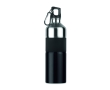 Large two-tone stainless steel drinking bottle, 750 ml colour black