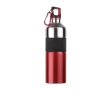 Large two-tone stainless steel drinking bottle, 750 ml colour red