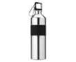 Large two-tone stainless steel drinking bottle, 750 ml colour matt silver